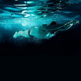 Swimmer under water