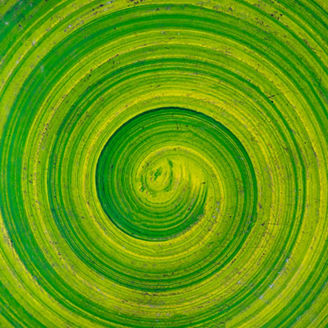 Green background, green circle, circle made from background