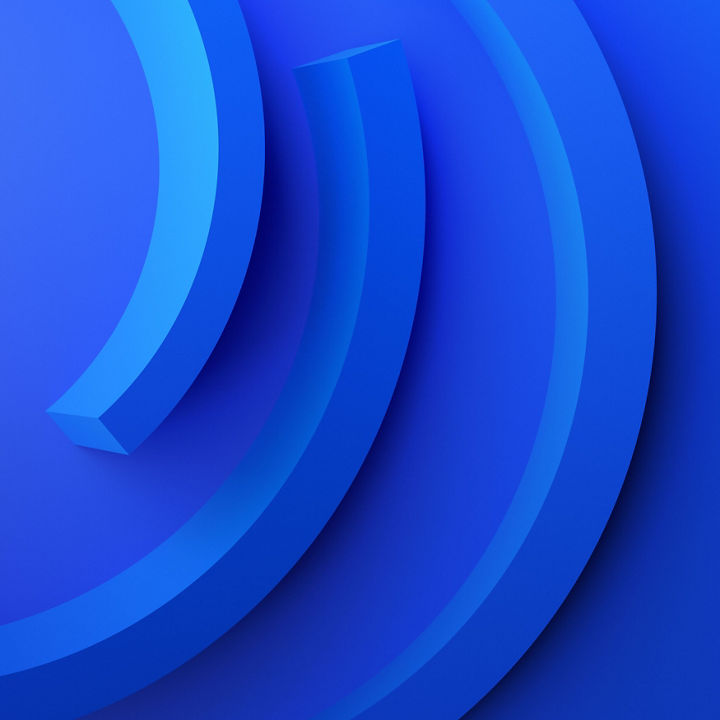blue 3d render graphic