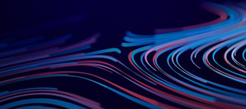 blaue und rote Linien
