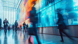 Buildings on a  city