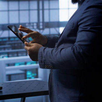 phone in a man's hand