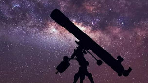 Telescope and sky full of stars