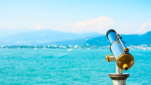 Telescope with water view