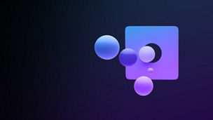Abstract 3d shapes spheres and cube