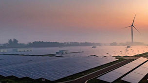 Buildings on a  city