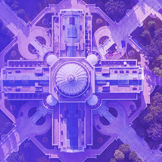 top view of government complex banner