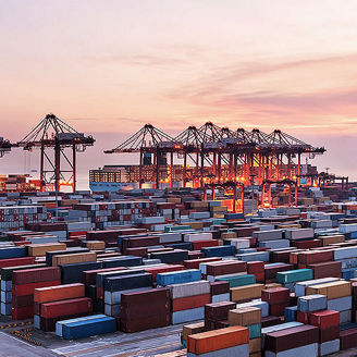 Container im Hafen