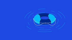 Turnaround & Restructuring – Illustration of a life preserver