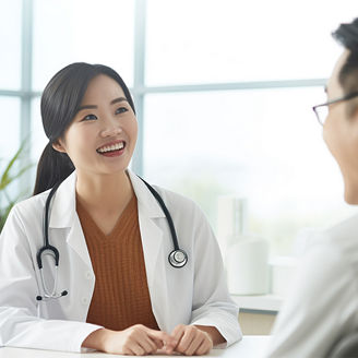 two doctors smiling