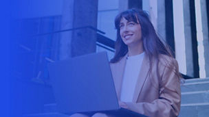 Woman with laptop