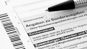 Unterlagen Sonderausgaben