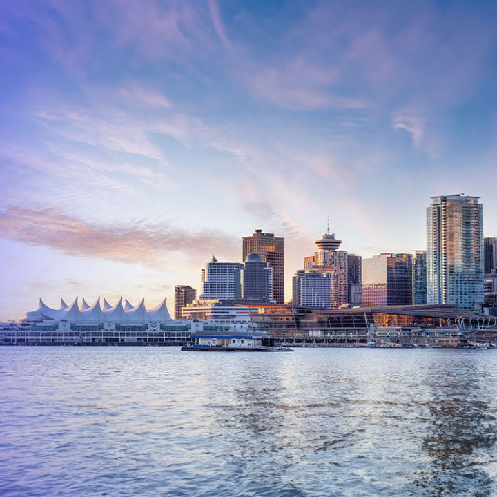 Vancouver city skyline and waterfront banner