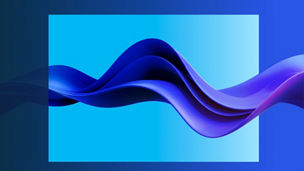 Blue purple wave