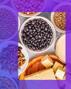 Verschiedene Lebensmittel in Schalen