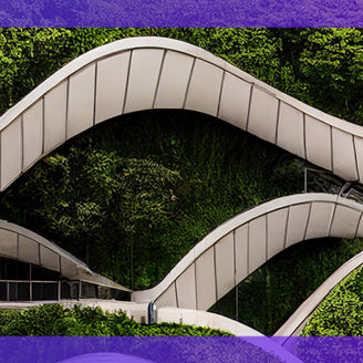 Vertical forest banner