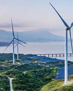Wind turbines in the countryside
