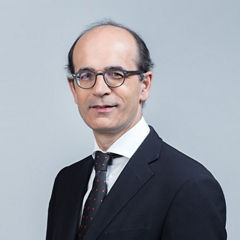 Porträt von Wolfgang Scheider vor einem hellgrauen Hintergrund