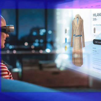 blue purple dotted abstract