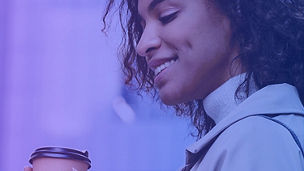 woman drinking coffee
