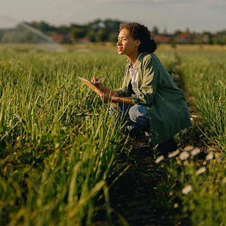 Woman in a field