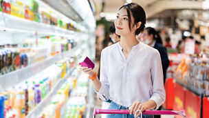 Woman in a grocery store