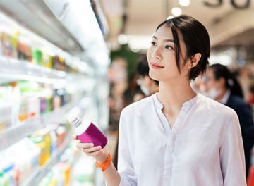 Woman in a grocery store