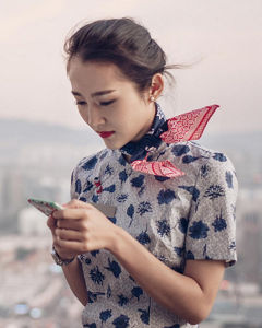 woman on phone