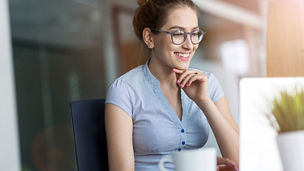 Woman smiling