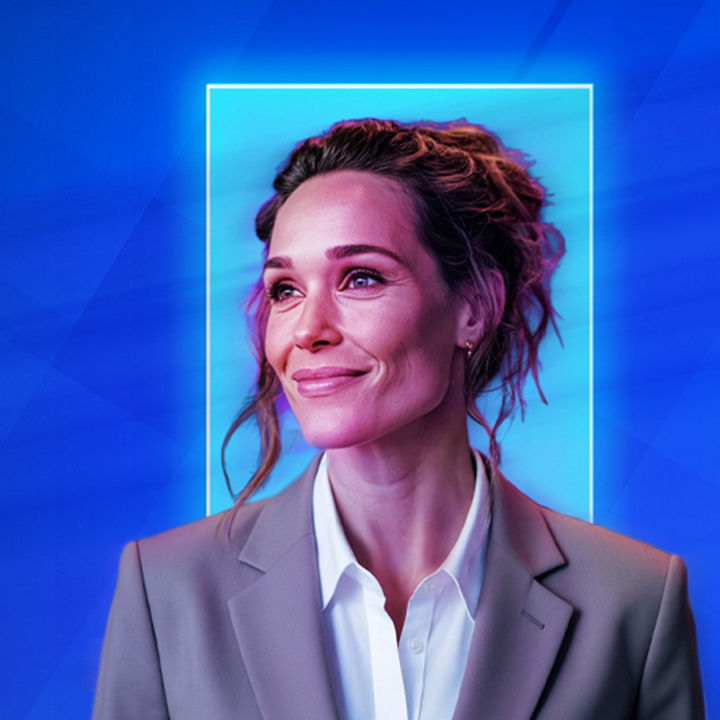 Woman smiling