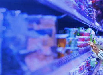 Woman in supermarket