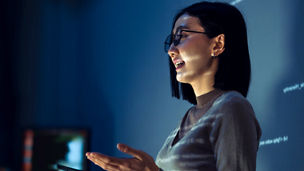 woman talking