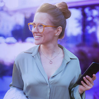 Woman walking in the park