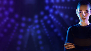 Woman with tech glasses