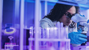 woman working in laboratory