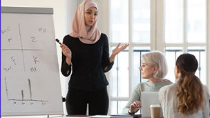 Women discussing