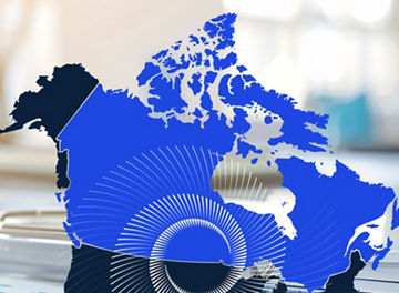 World map with loading sign