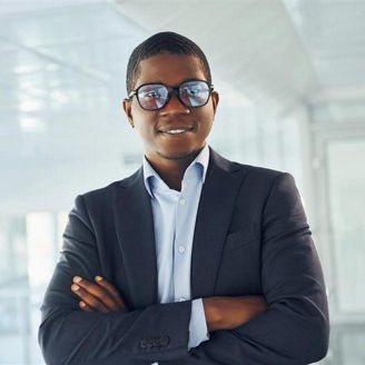 young student at work