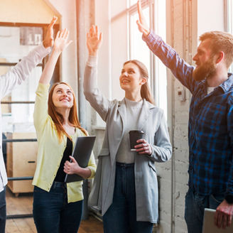 Women clicking selfie