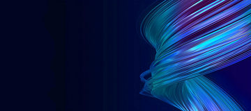 Imagen abstracta de un espiral sobre fondo obscuro